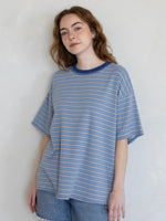 Blue Cassandra Striped Tee