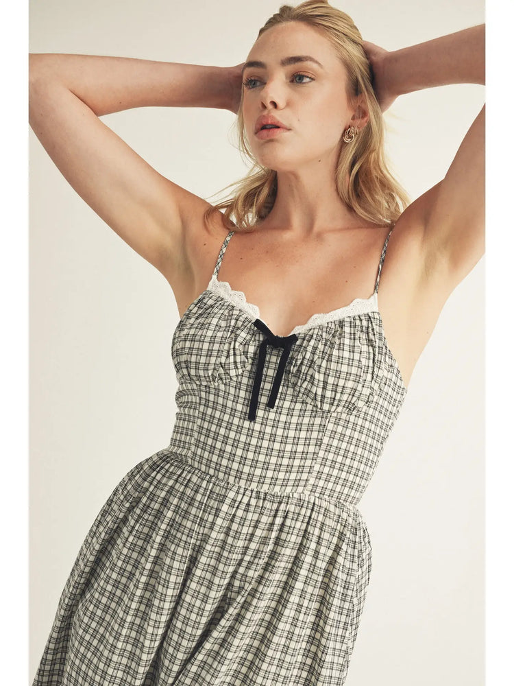 Bustier Plaid Dress