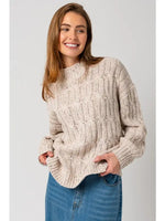 Oatmeal cable sweater