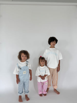 Pink Kids Striped Pants
