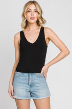 Cropped Double Layered Tank Top