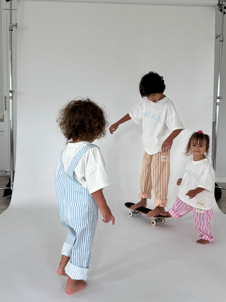 Pink Kids Striped Pants