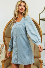 Country Gal long sleeve Jean Dress