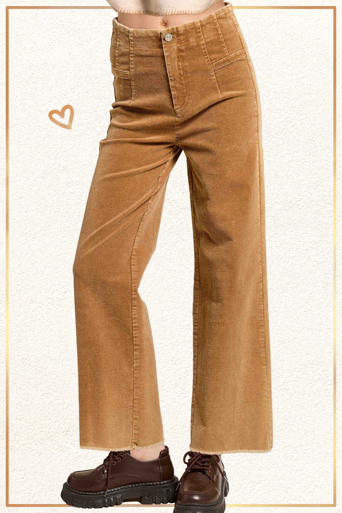 Camel Corduroy Pants