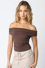 Brown Leslie Top