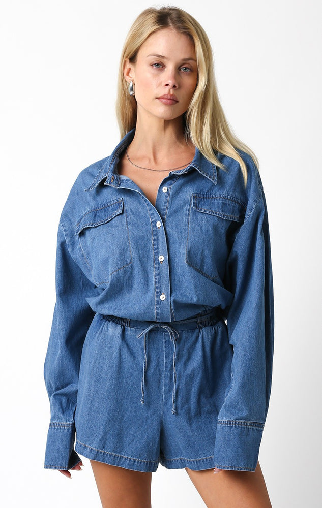 Jada Denim Romper