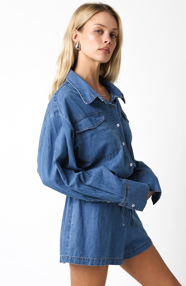 Jada Denim Romper