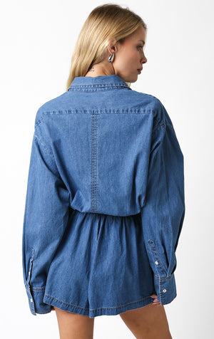 Jada Denim Romper