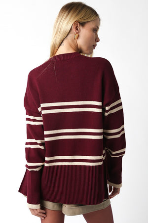 Lucille Burgundy Sweater