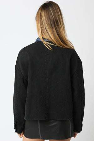 Robin Contrast Denim Jacket