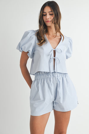 STRIPE Blue SHORTS