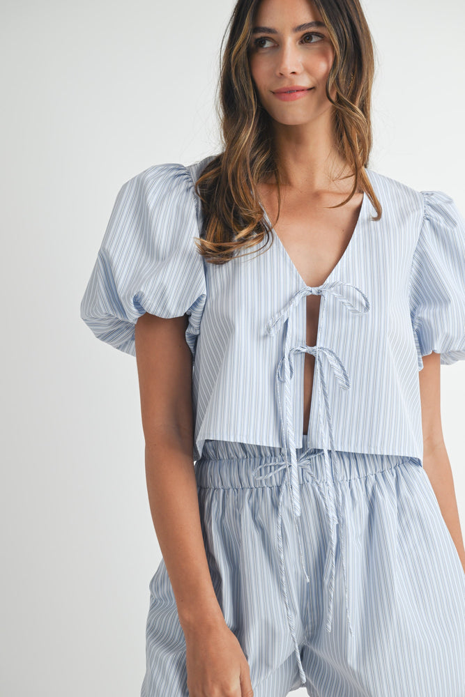 STRIPE Blue SHORTS