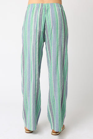 Green Haidie Stripe Pants