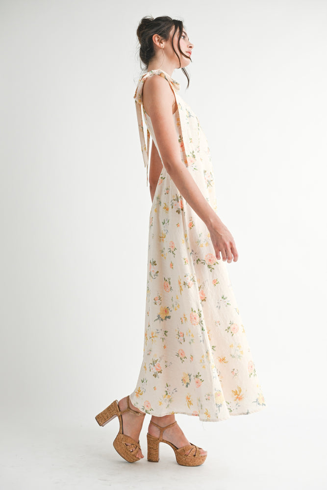 sleeveless bohemian dress Bohemian Halter Maxi Dress