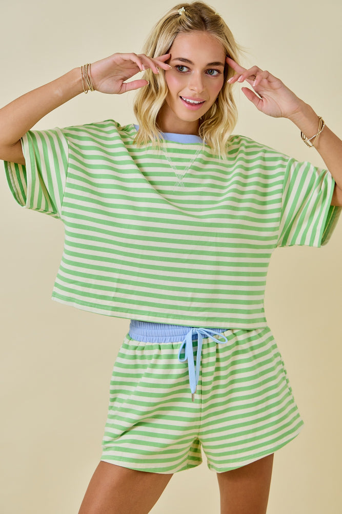 Honeydew boxy tee