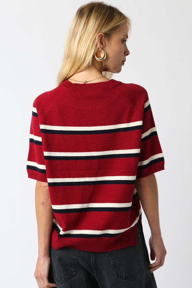 Janelle Stripe Knit Top