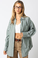 Olive Mylie Stripe Shirt