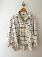 Cream and Black Flannel