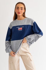 New York Color Blocked Crew