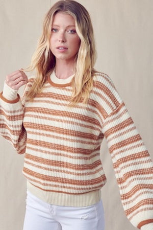 Striped Knit Pullover