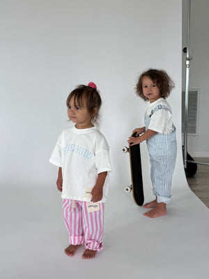 Pink Kids Striped Pants