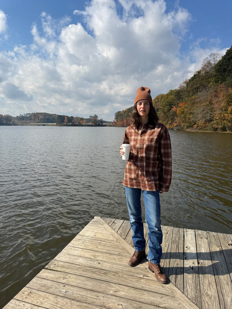 Alisa Plaid Button Jacket