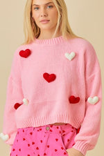 Puffy heart sweater