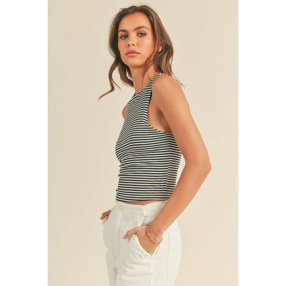 Striped soft tank