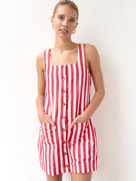 Red striped dress
