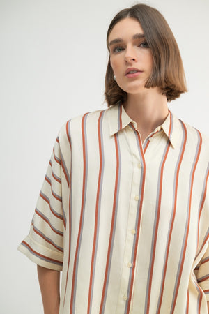 STRIPE DOLMAN SHIRT