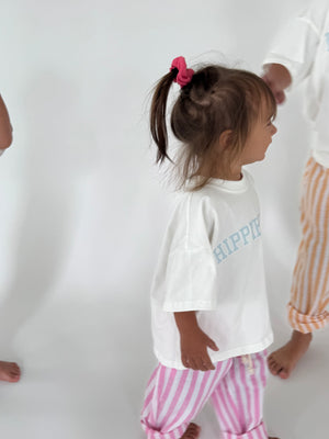 Pink Kids Striped Pants