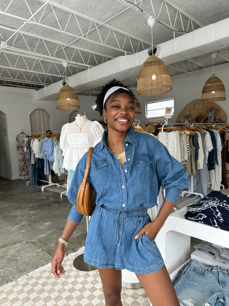 Jada Denim Romper