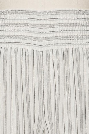 Oatmeal Grey Striped Pants