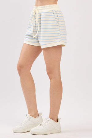Light blue striped top