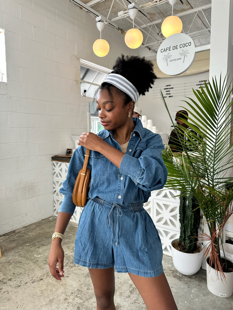 Jada Denim Romper