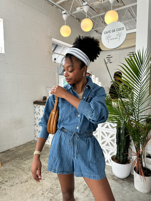 Jada Denim Romper