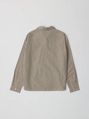 The Dixon Top Oversized Striped Button-Down Shirt