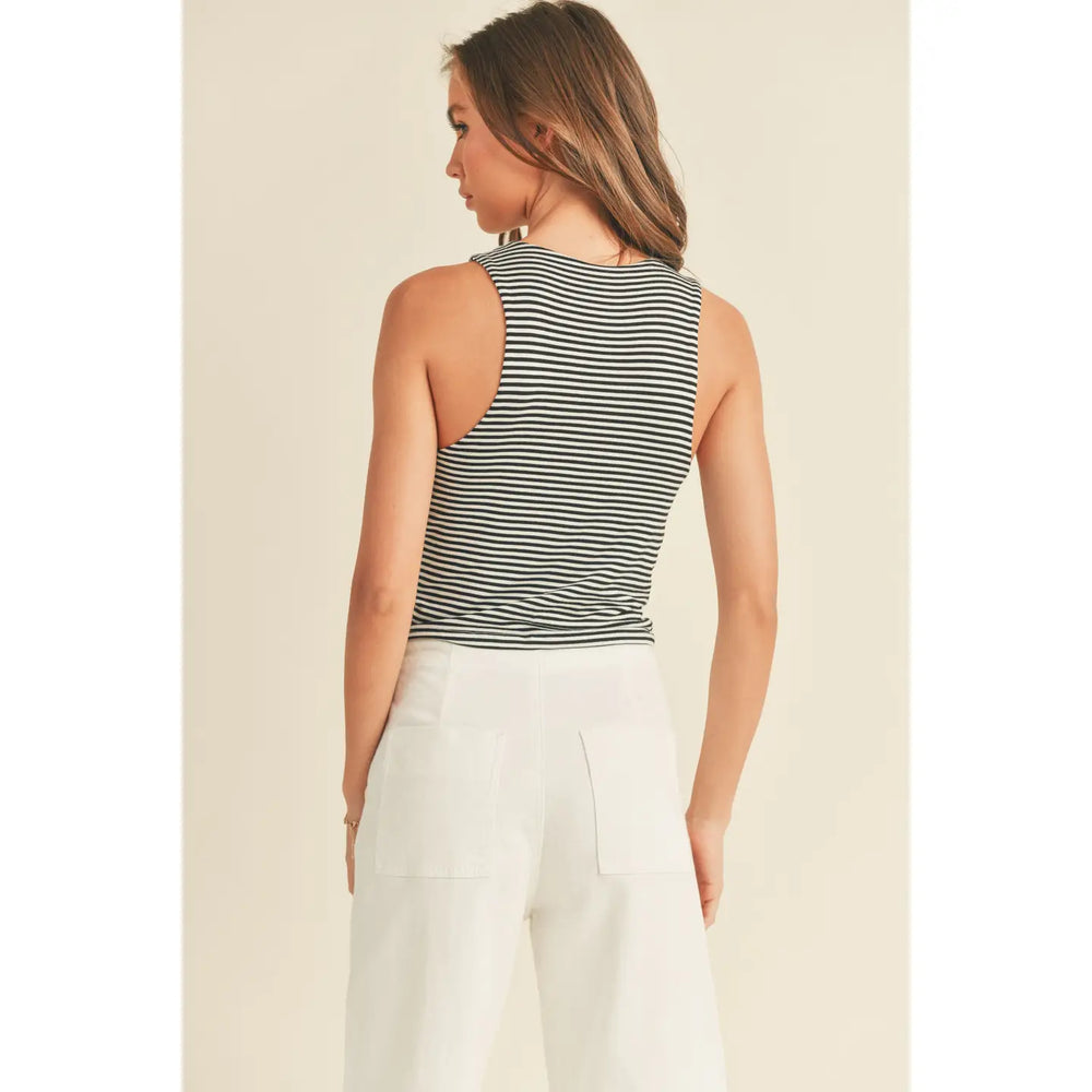 Striped soft tank