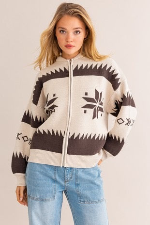 Ski lodge Zip up jacket