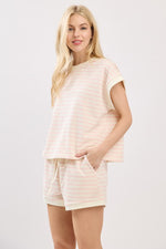 Light pink stripe top