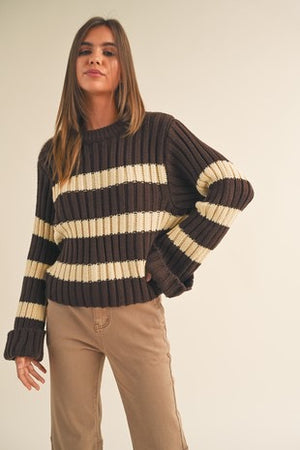 Brown and Cream Sweater