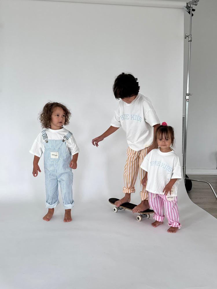Pink Kids Striped Pants