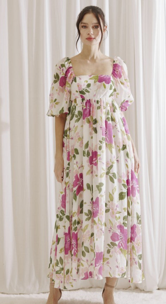 floral babydoll maxi dress Floral maxi baby doll dress Hippie Kids