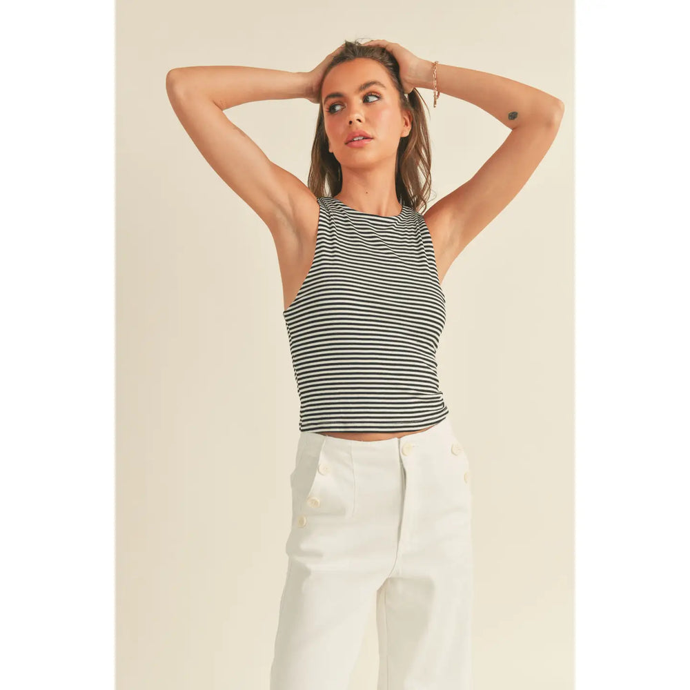 Striped soft tank
