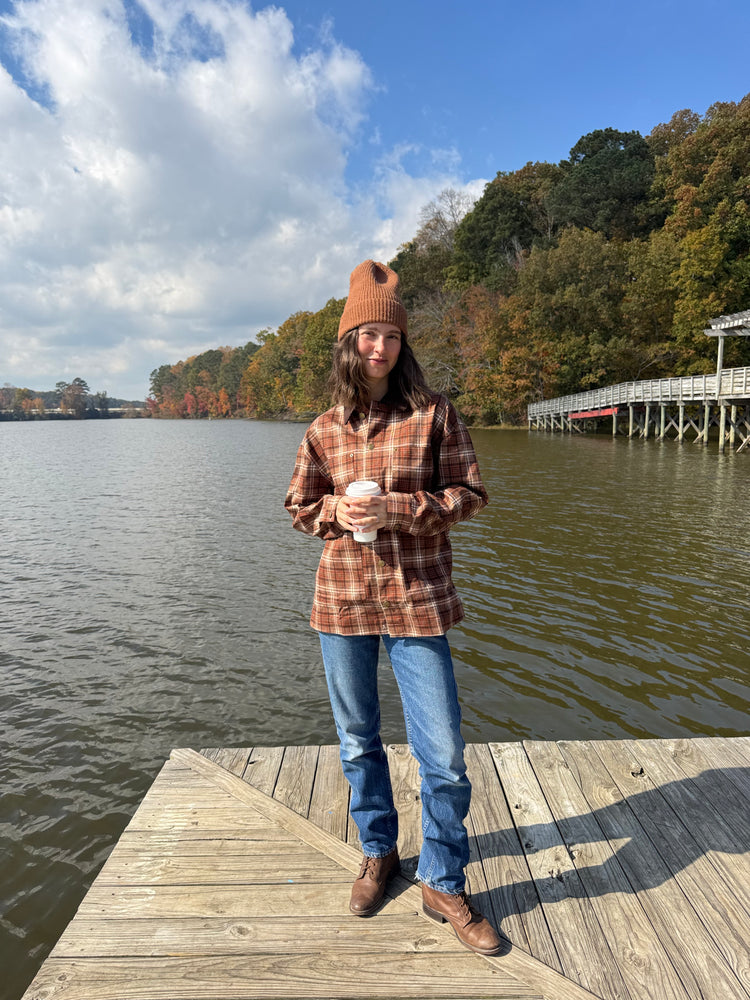 Alisa Plaid Button Jacket