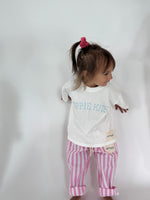 Pink Kids Striped Pants