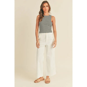 Striped soft tank