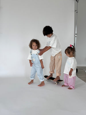 Pink Kids Striped Pants