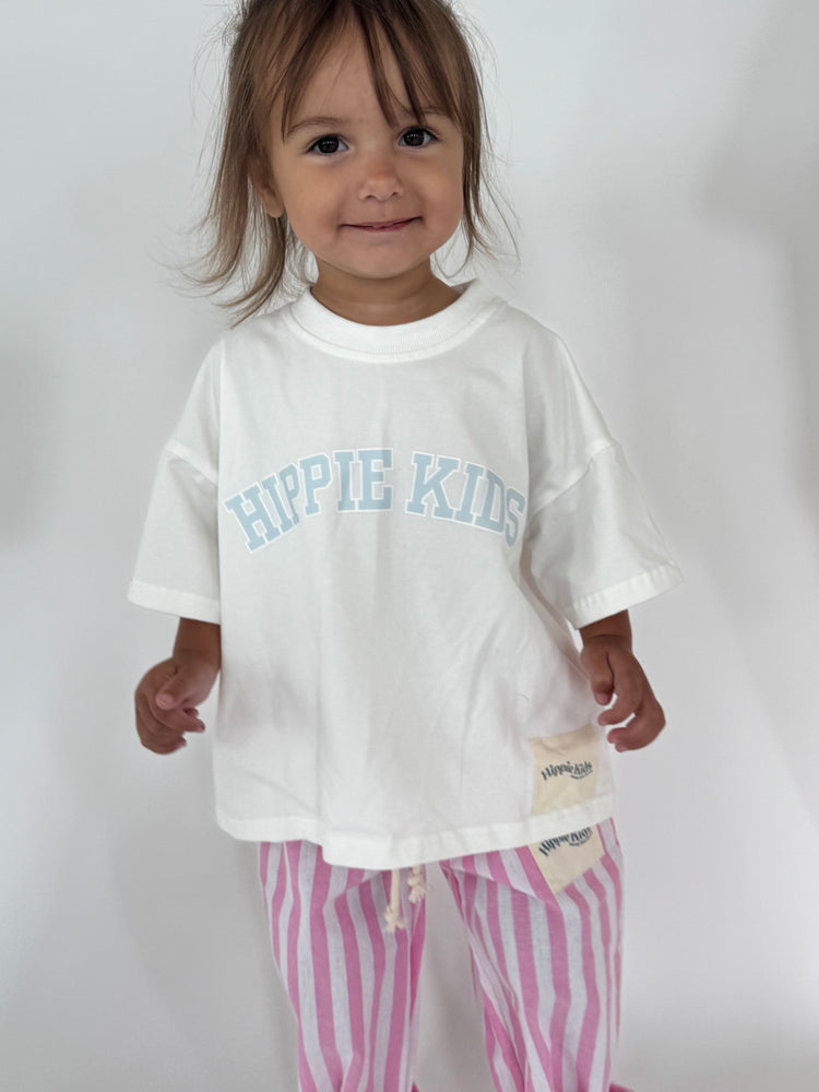 Pink Kids Striped Pants