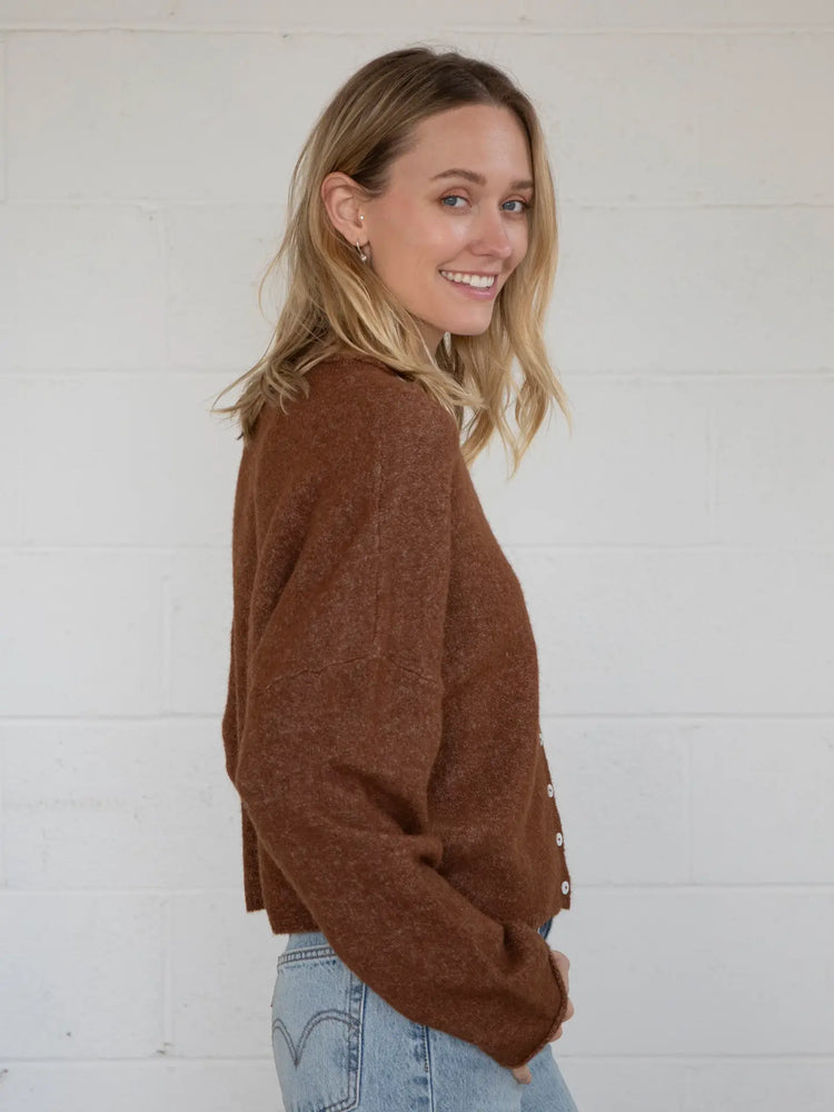 Brown Piper Cardigan